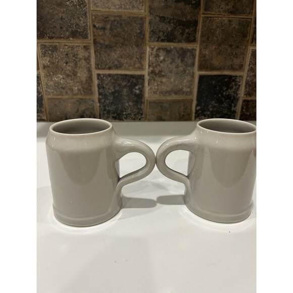 Pair Of 2 Vintage KONIGSBACHER Stoneware Beer Mug Stein Germany 0.4 Liter - Picture 2 of 10